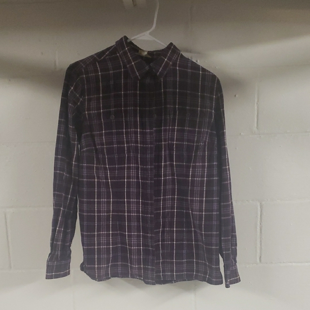 Men's Purple Plaid Shirt